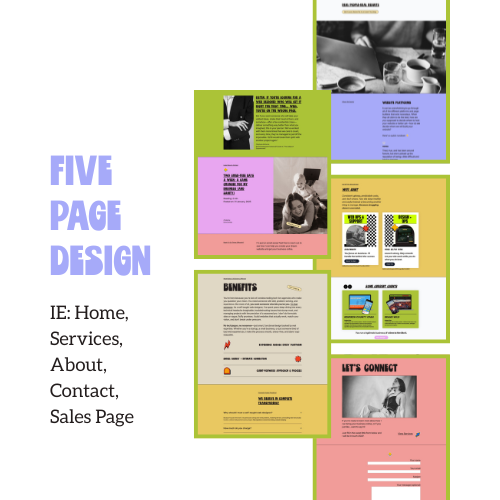 5-page website: Template Editor